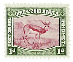 SouthAfrica-Stamp-1923-Springbok