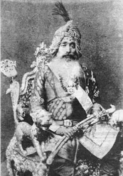 Maharaja Raghbir Singh of Jind photographed 1875