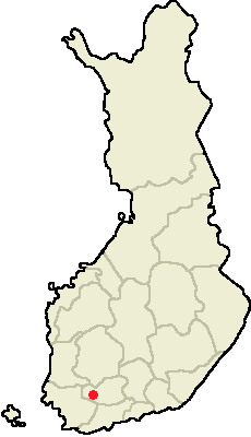 Location of Tammela in Finland
