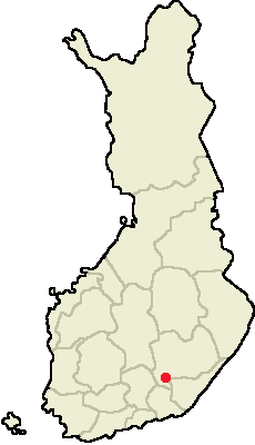 Location of Mantyharju in Finland