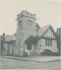 Early picture of the Church of Our Father, Lancaster PA (digitized at LancasterHistory.org)