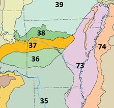 Level III ecoregions, United States, Arkansas