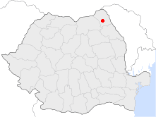 Location of Botoşani