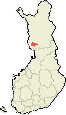 Tervola Suomen maakuntakartalla