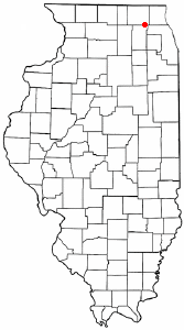 Location of Algonquin, Illinois