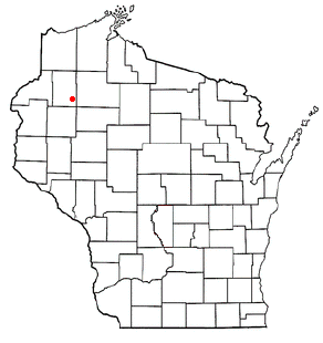 Location of Birchwood (town), Wisconsin