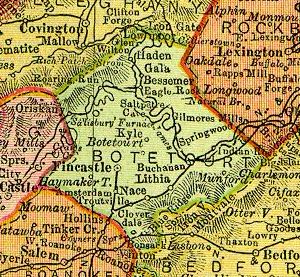 Botetourt County Virginia 1895
