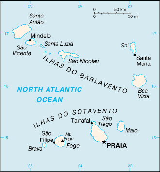 Cape Verde-CIA WFB Map