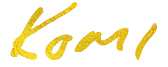 Komi handwritten gold logo.png