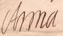 Anne Marie d'Orléans's signature