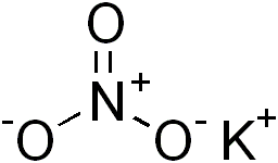Potassium nitrate structure