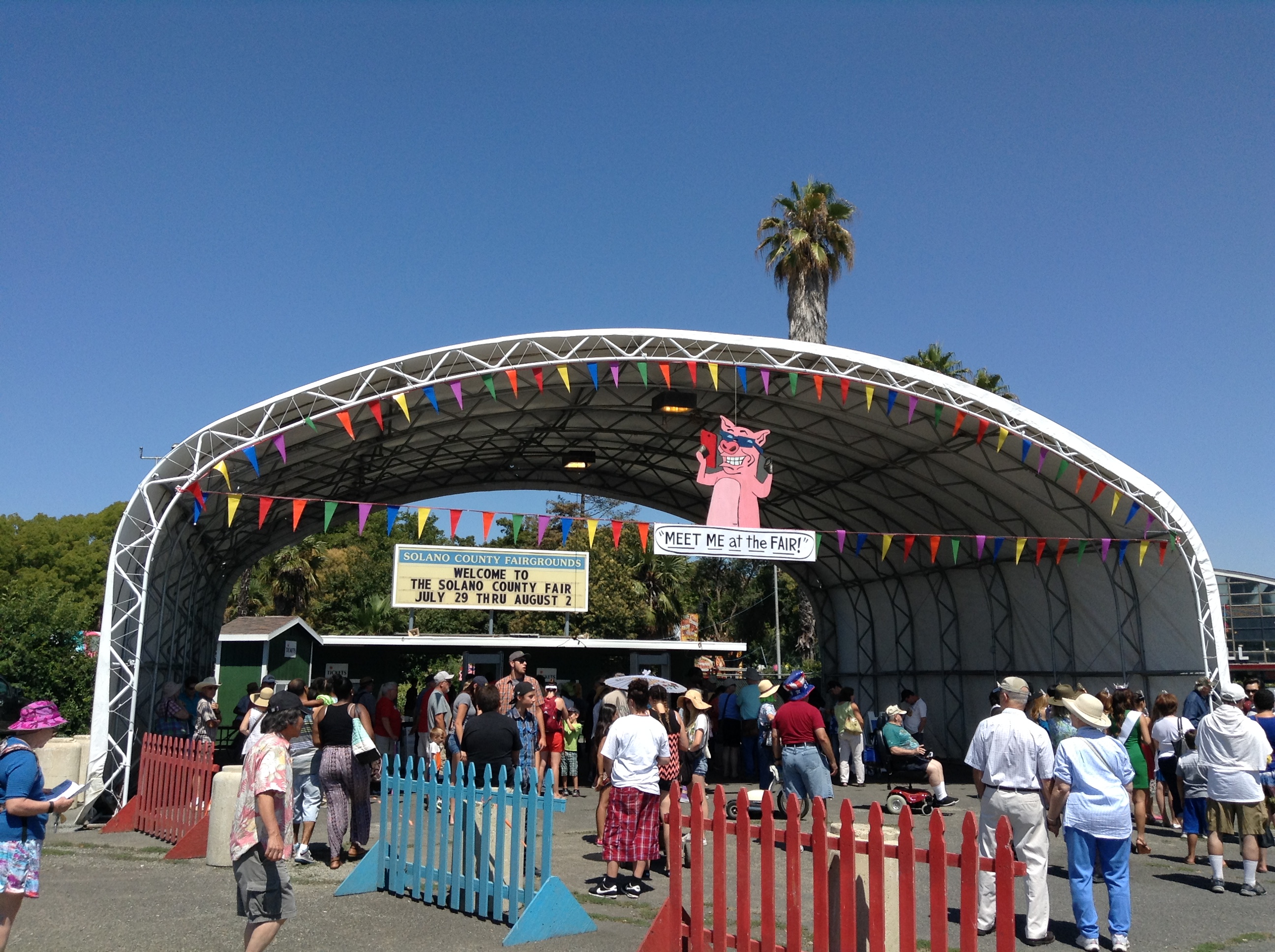 Image People line up at the gate to the Solano County Fair in Vallejo