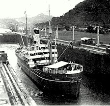 SS Cuba in Panama Canal