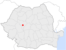Location of Alba Iulia