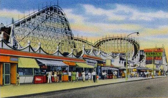 Revere Beach Cyclone Postcard Crop