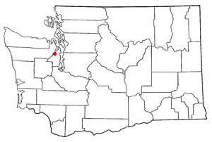 Location of Bangor, Washington