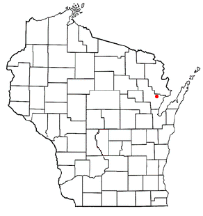 Location of Lena (town), Wisconsin