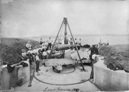 RML gun Middle Head 1891 AWM P00991.031
