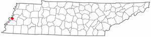 Location of Fulton in Tennessee