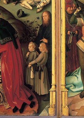 Detail of Holbein the Elder's 1504 altar-piece triptych the Basilica of St. Paul