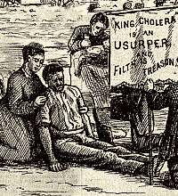 King cholera poster 1849