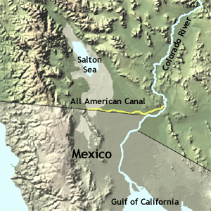 All american canal map