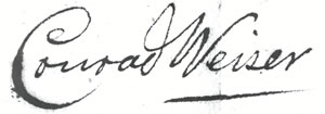 Conrad Weiser (signature)