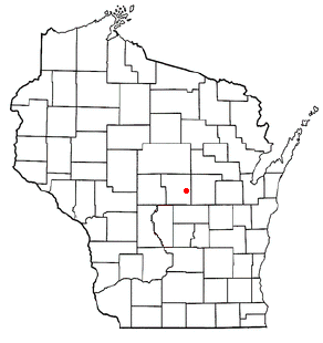 Location of Amherst (town), Wisconsin
