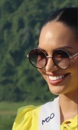 Romina Lozano during the Miss Cosmo 2024 event.jpg