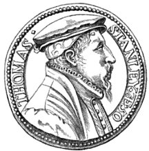Steven van Herwijck medal of Thomas Stanley obverse