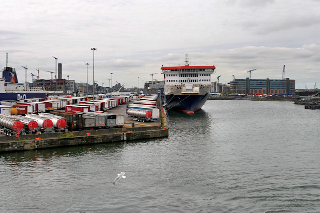 Container Terminal at North Wall Quay, Dublin - geograph.org.uk - 5417793