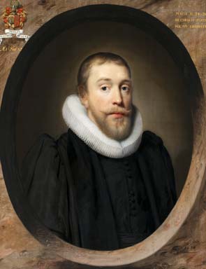 Cornelis Jonson van Ceulen, Portrait of Willem Thielen, minister of the Dutch church in London, 1634
