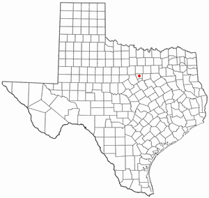 Location of Lake Granbury, Texas