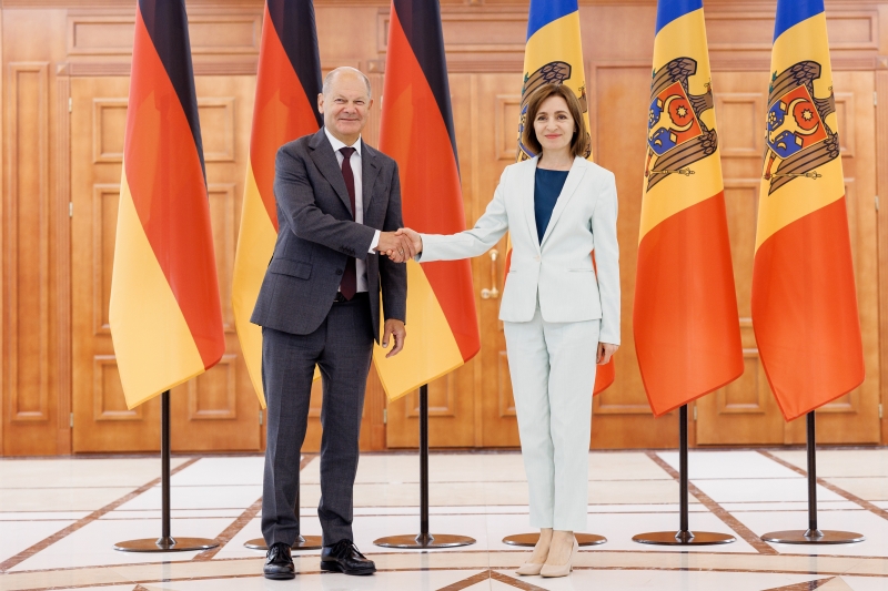 Vizită de lucru a cancelarului Olaf Scholz la Chișinău