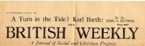 1929 The British Weekly editted by John A Hutton