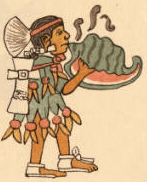 Codex Magliabecchi Aztec conch shell trumpeter quiquizoani