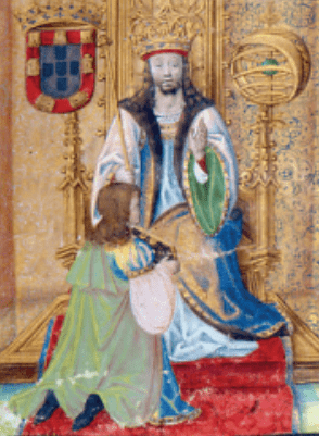 Illuminated Portrayel of King John II of Portugal, Rui de Pina