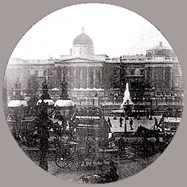 Trafalgar Square 1890 - ten remaining frames by Wordsworth Donisthorpe