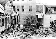 1893 sea islands hurricane damaged houses