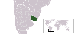 Location of Uraguay