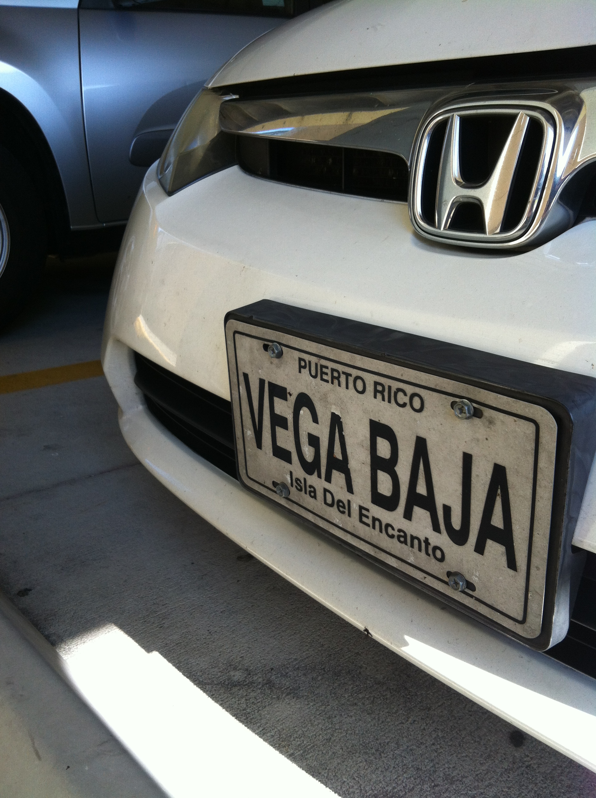 Image Vega Baja license plate, Vega Baja, Puerto Rico