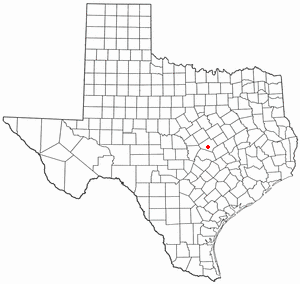Location of Salado in Texas