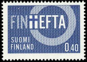 Stamp 1967 - FINEFTA - Finland as an external member of EFTA