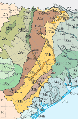 East Central Texas Ecoregions