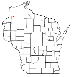 Location of Minong (town), Wisconsin
