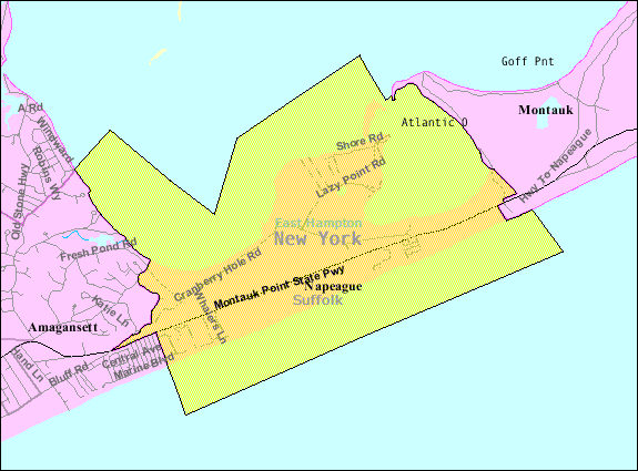 Napeague-map