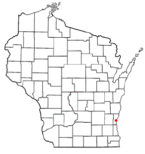 Location of Grafton (town), Wisconsin