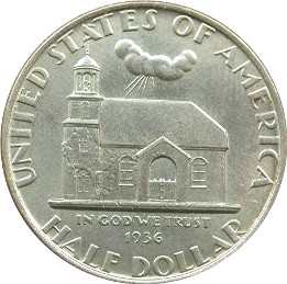 Delaware swedish tercentenary half dollar commemorative obverse