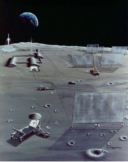 Lunar solar power