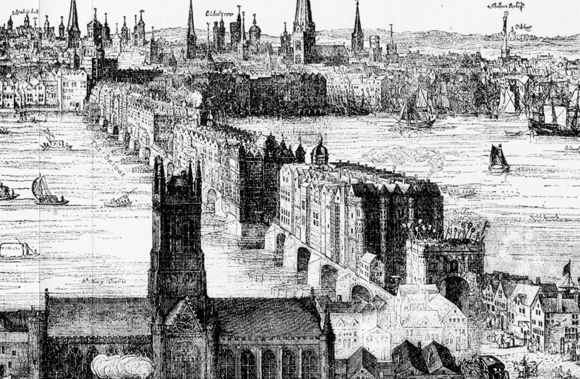 Ponte de Londres (1616) por Claes Van Visscher
